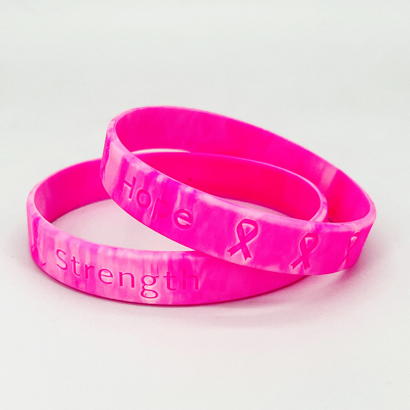 Breast Cancer Awareness Silicone Bracelet
