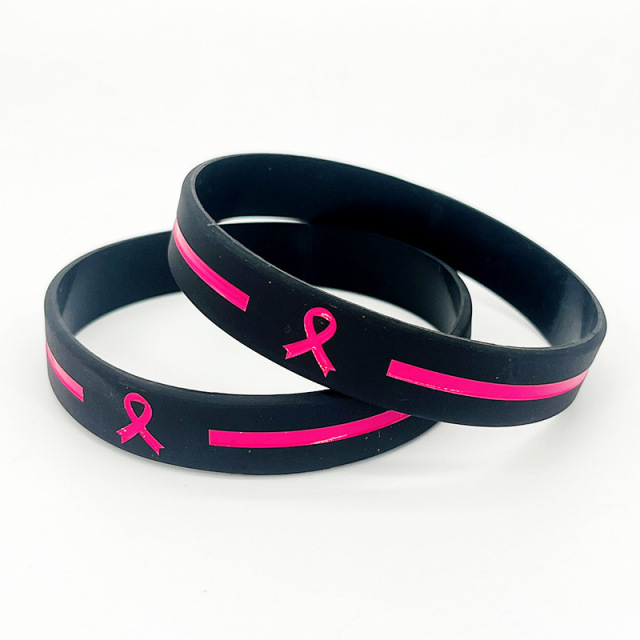 Breast Cancer Awareness Silicone Bracelet