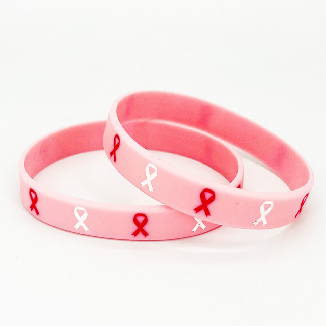 Breast Cancer Awareness Silicone Bracelet