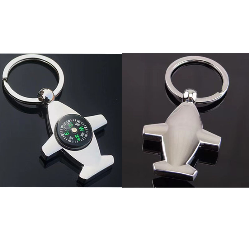 Compass Aircraft Keychain
