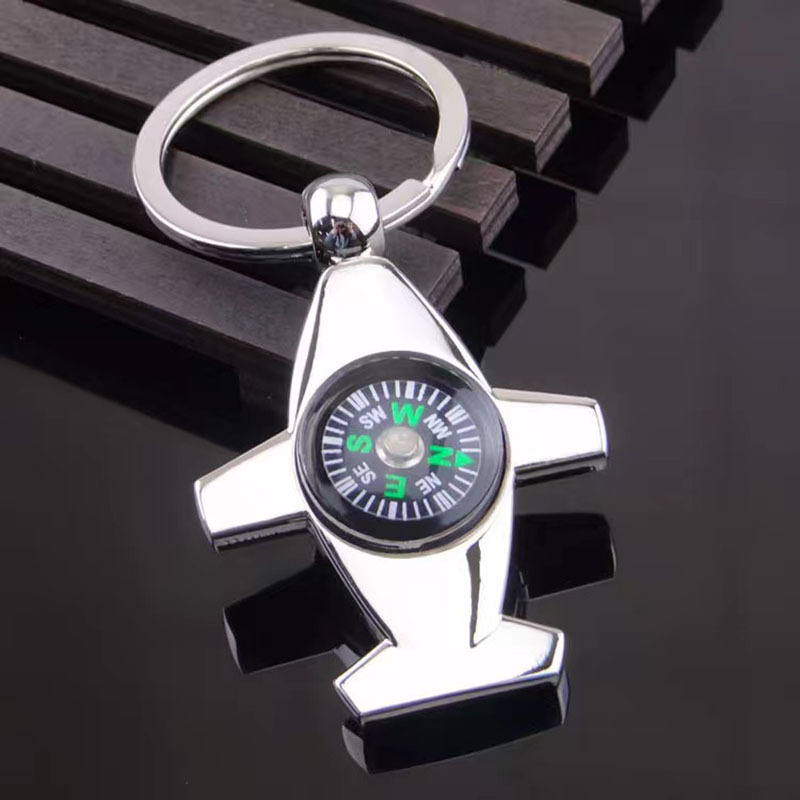 Compass Aircraft Keychain
