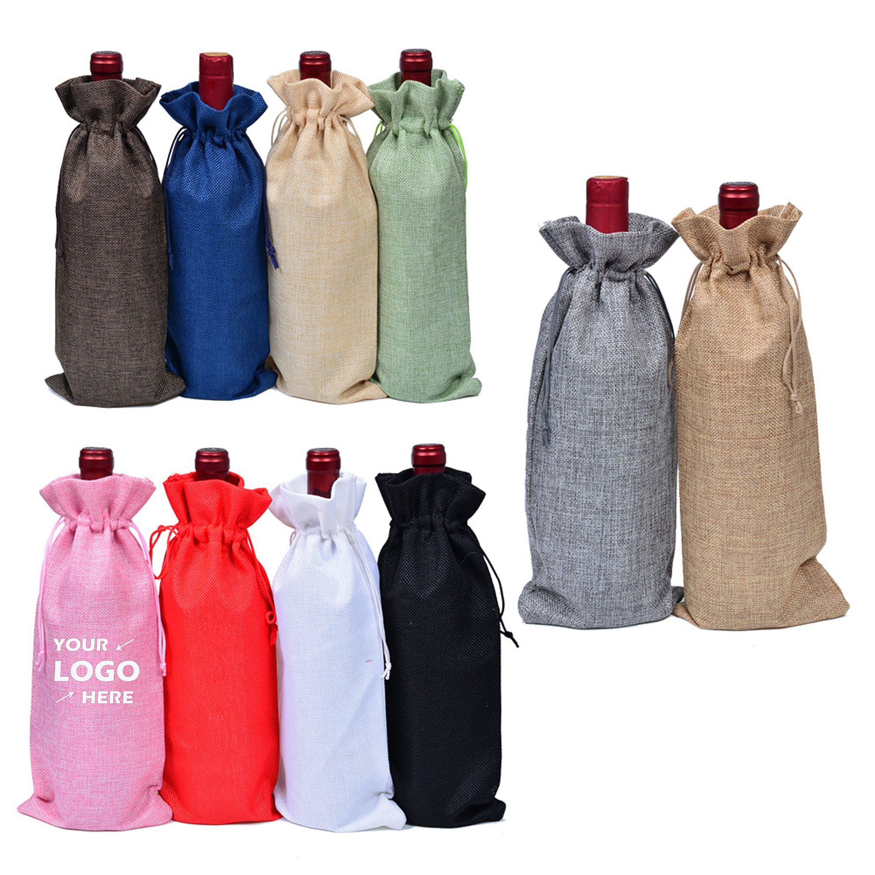 2 Pcs Wine Carrier Tote Bag