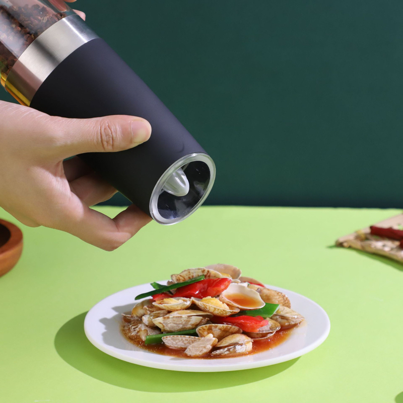 Gravity Electric Pepper and Salt Grinder Set