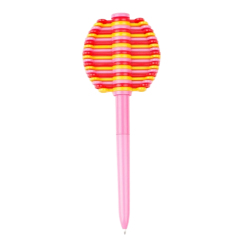 Lollipop Shaped Rotary Plastic Ballpoint Pen