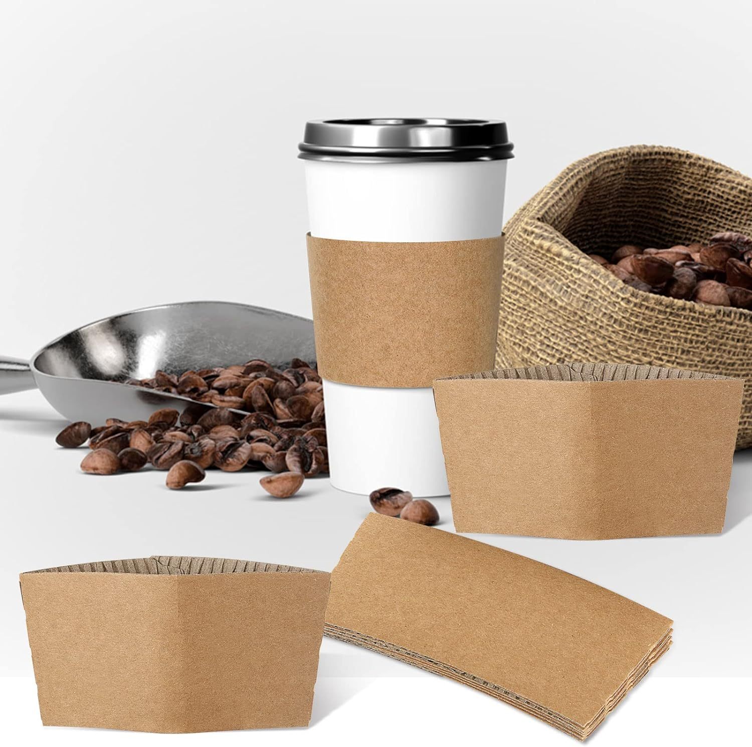 Natural Kraft Cup Sleeves