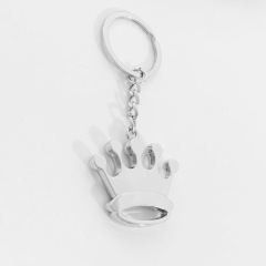 Personalized Crown Keychain With Diamonds