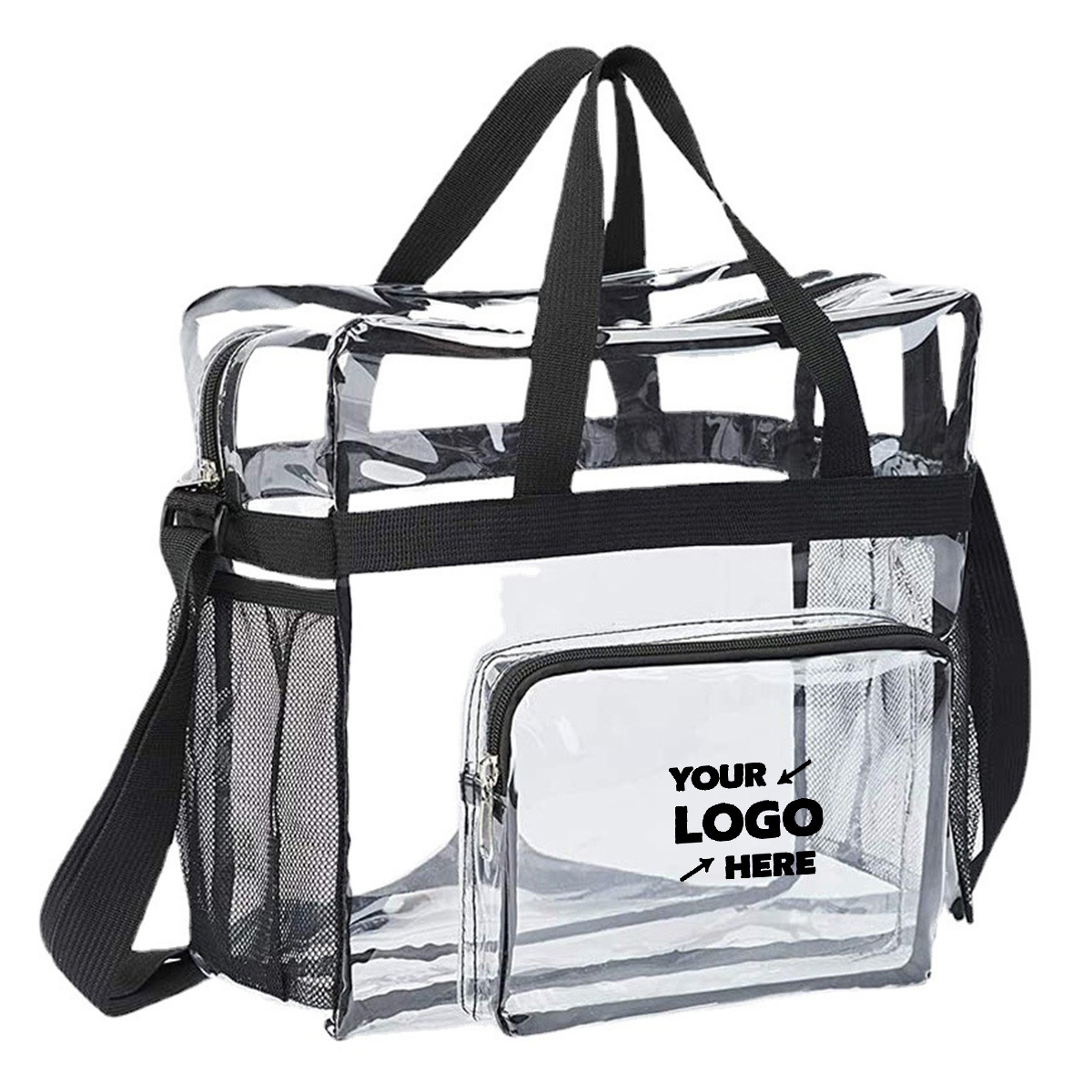 Clear Tote Lunch Bag with Reinforced Straps