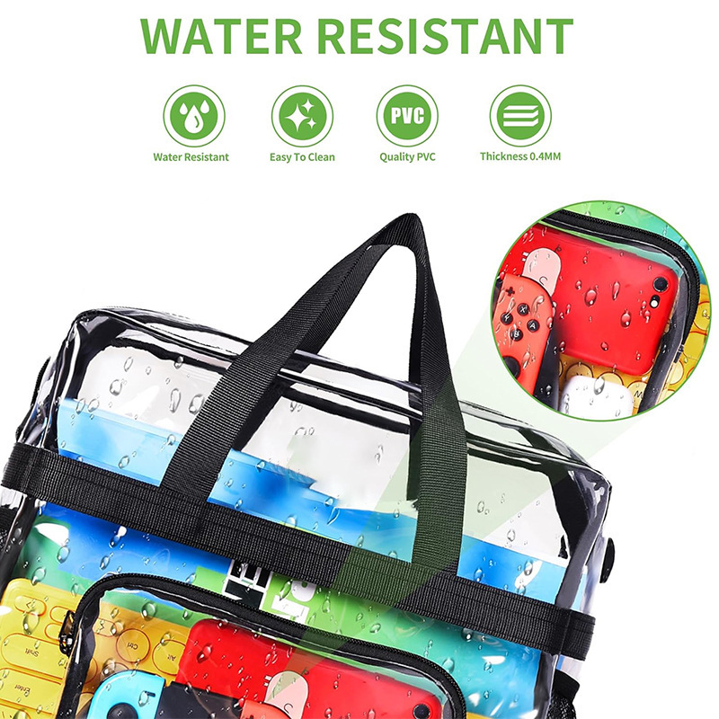 Clear Tote Lunch Bag with Reinforced Straps