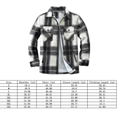 Warm Fleece-Lined Plaid Shirt Jacket For Men