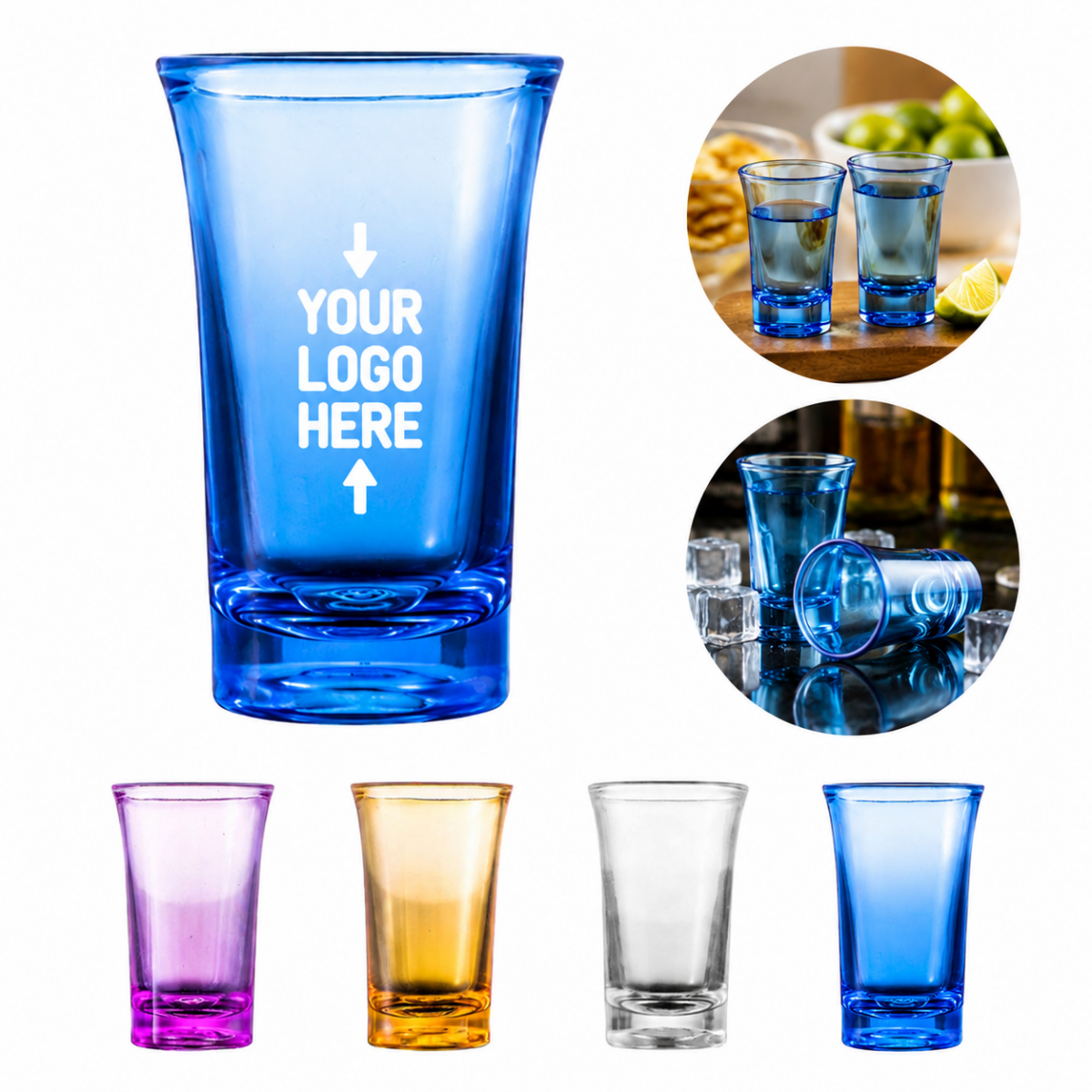 1.35 Oz Mini Acrylic Shot Glasses