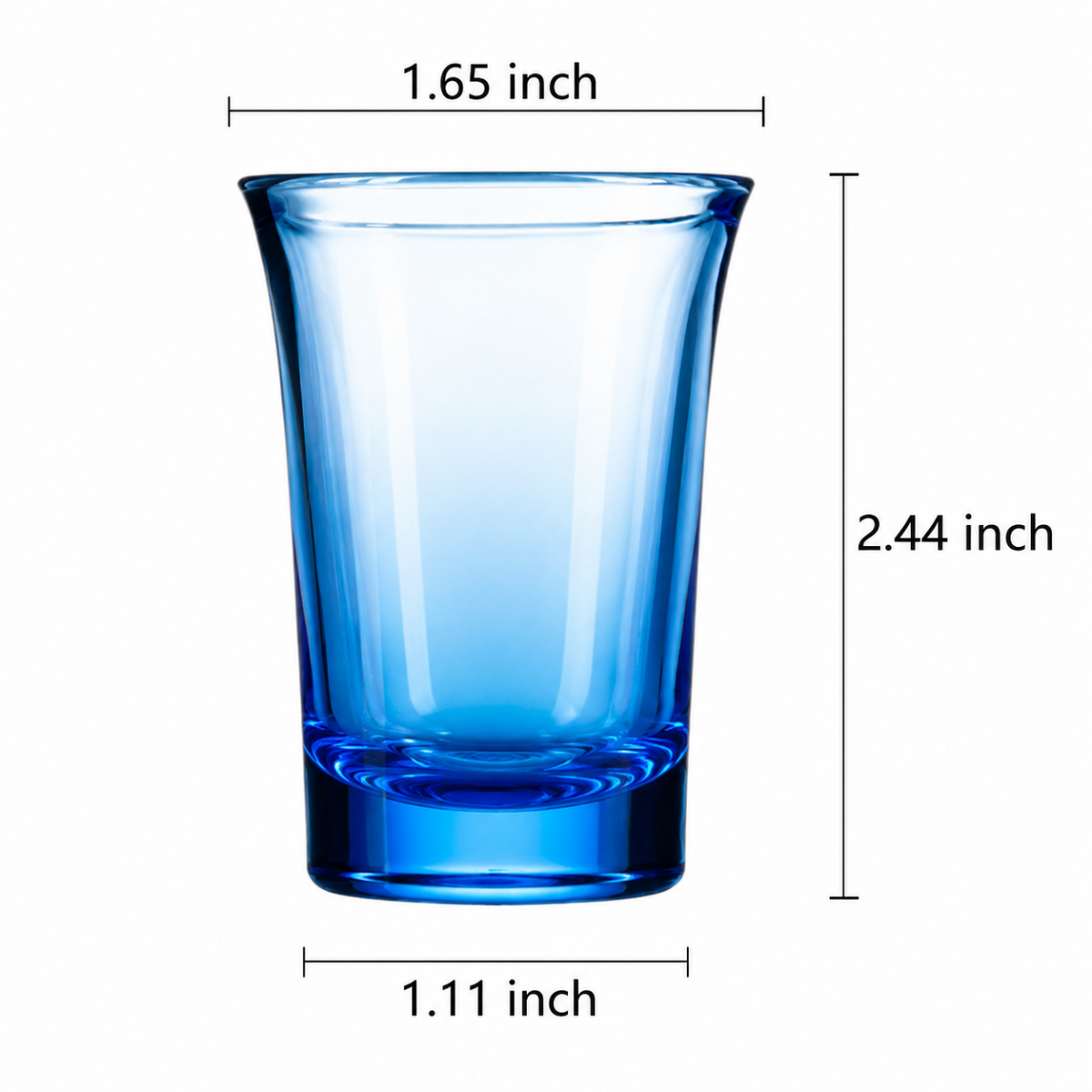1.35 Oz Mini Acrylic Shot Glasses