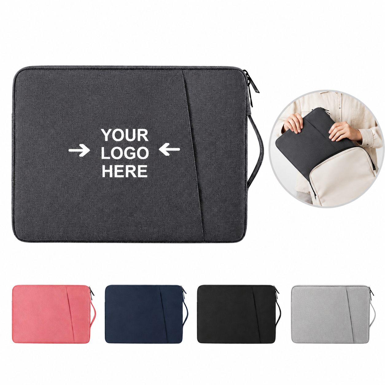 15.6 Inch Slim Water Resistant Laptop Sleeve Carrying Case Bag