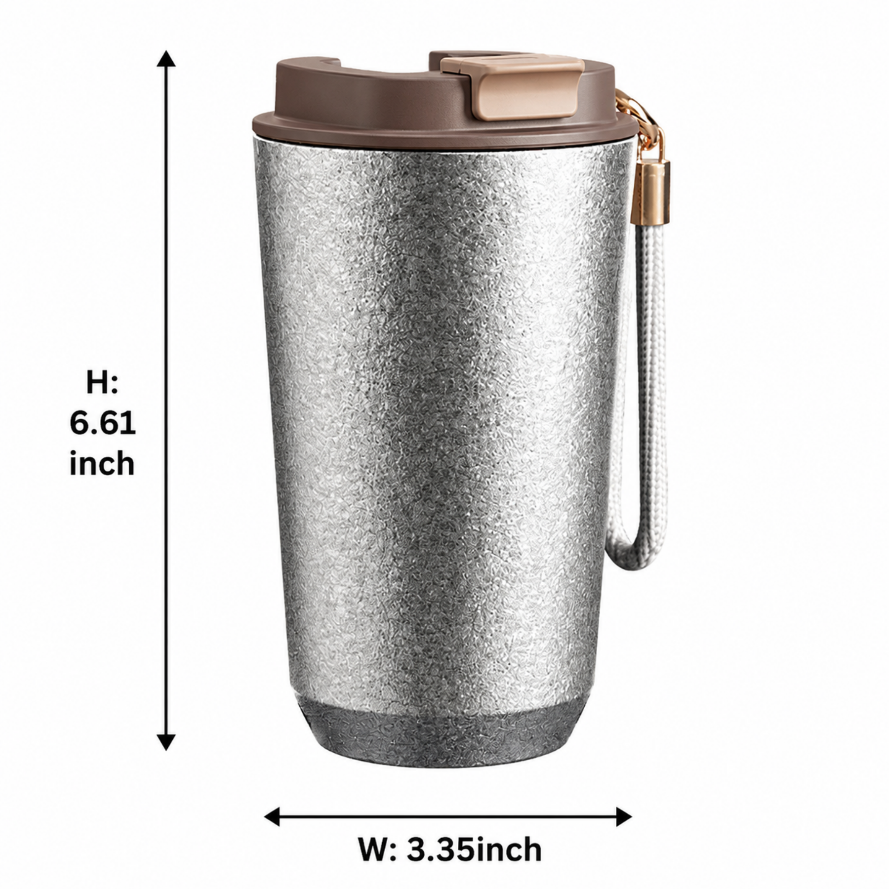 16 Oz Titanium-Lined Insulated Coffee Mug