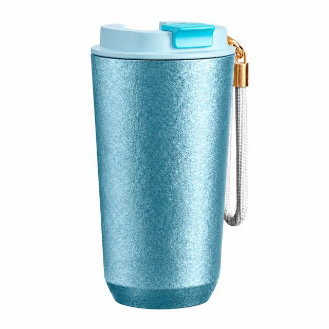 16 Oz Titanium-Lined Insulated Coffee Mug