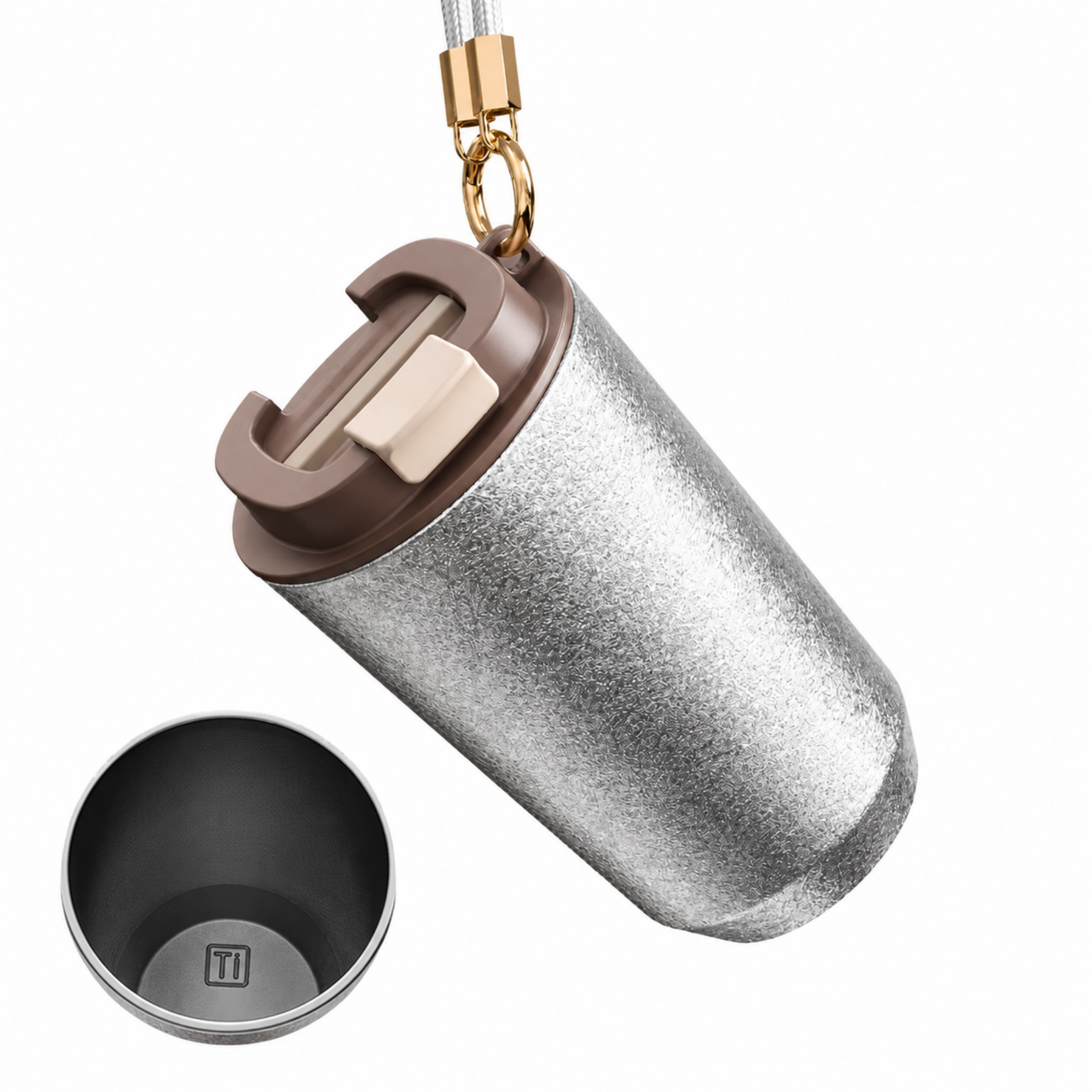 16 Oz Titanium-Lined Insulated Coffee Mug