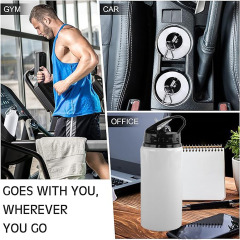 20 Oz Aluminum Sports Water Bottle With Straw