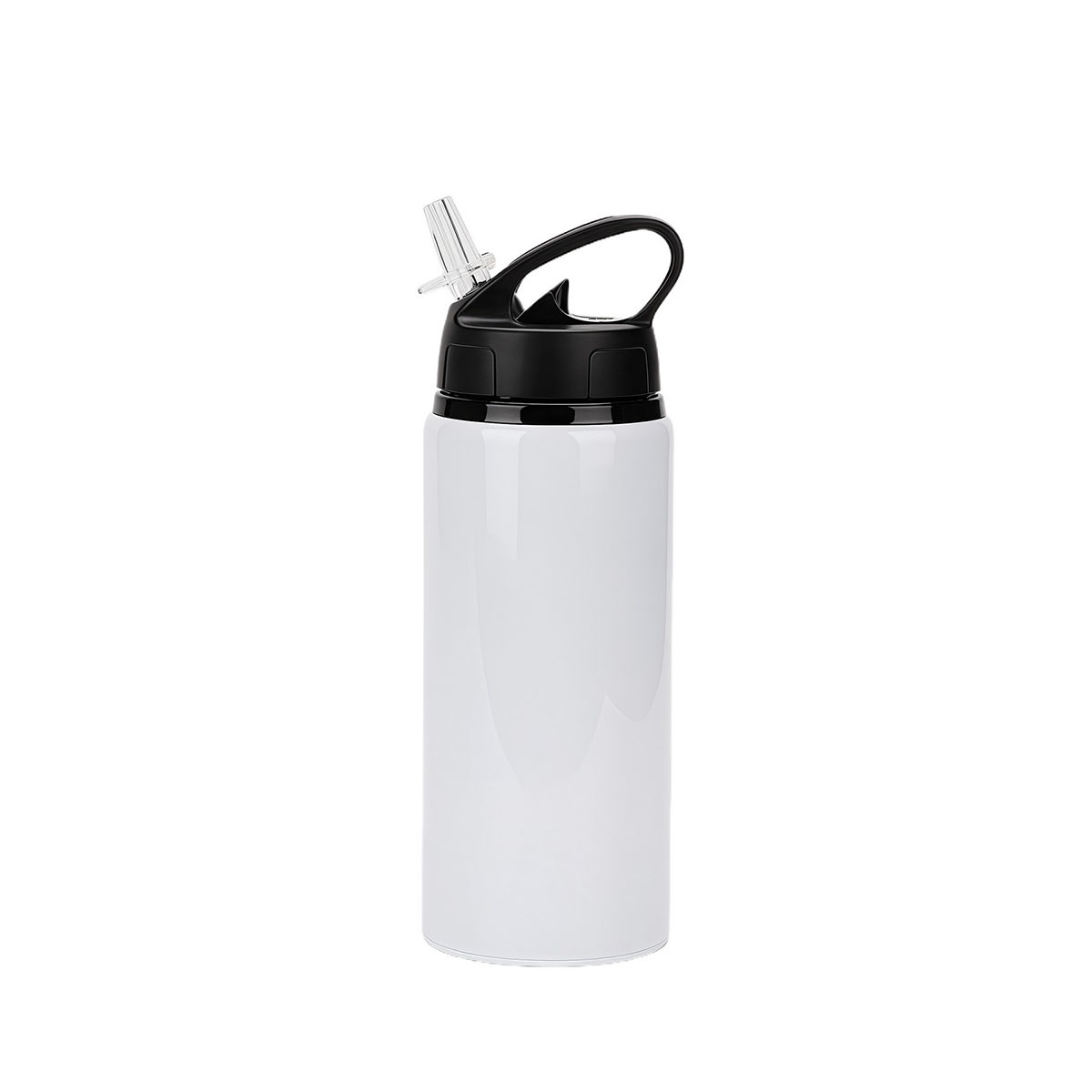 20 Oz Aluminum Sports Water Bottle With Straw