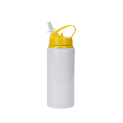 20 Oz Aluminum Sports Water Bottle With Straw