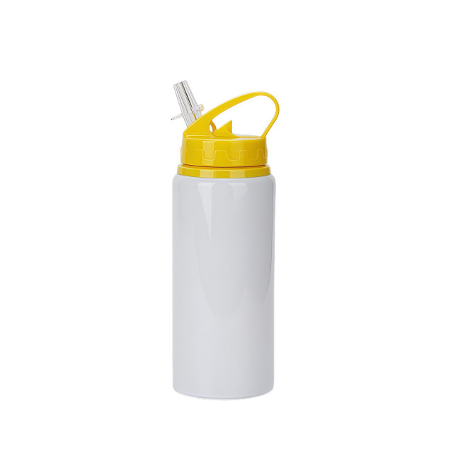 20 Oz Aluminum Sports Water Bottle With Straw