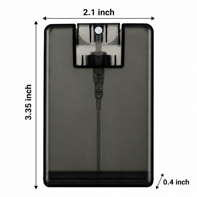20ml Clear Card-Style Plastic Spray Bottle