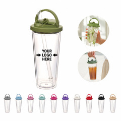 24oz Double Wall Straw Cup
