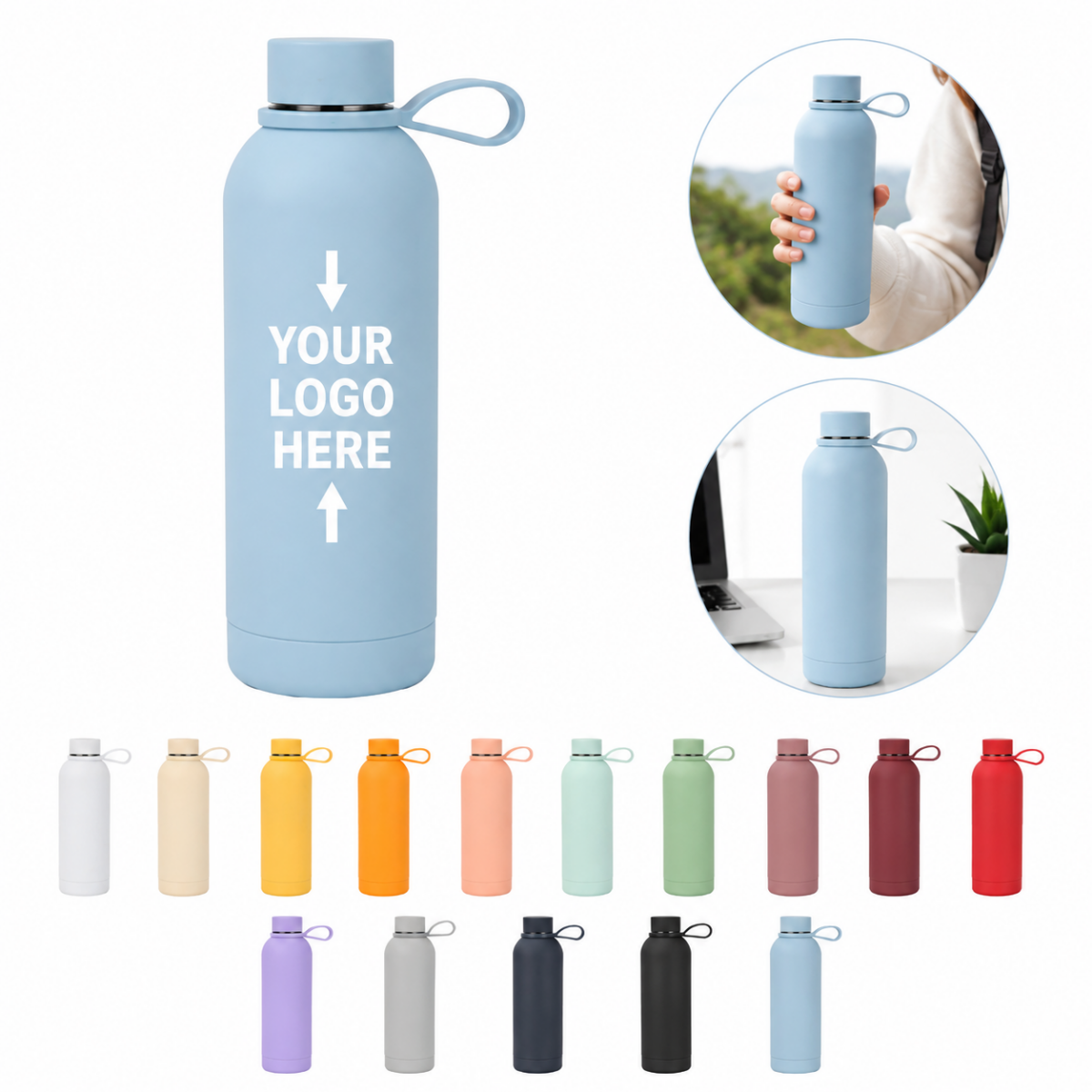 25 Oz Frosted Thermal Sports Travel Mug