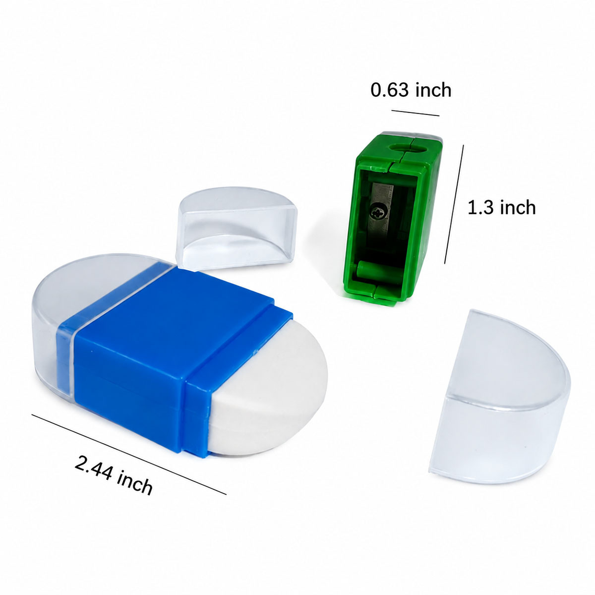 2 In 1 Pencil Sharpener With Eraser