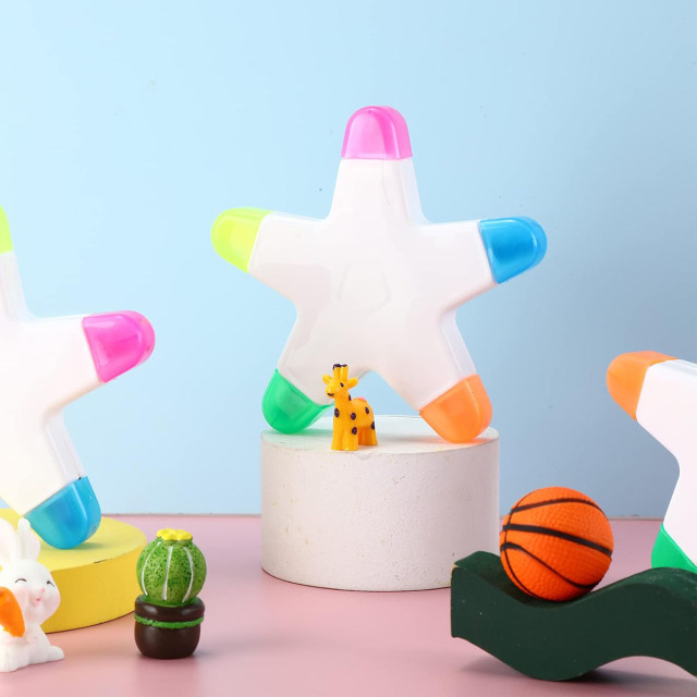5 In 1 Star Shaped Highlighter Set