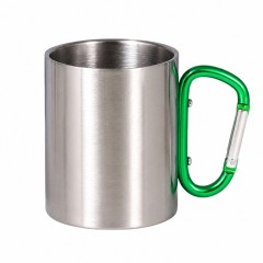 7 Oz Double Wall Carabiner Handle Mug