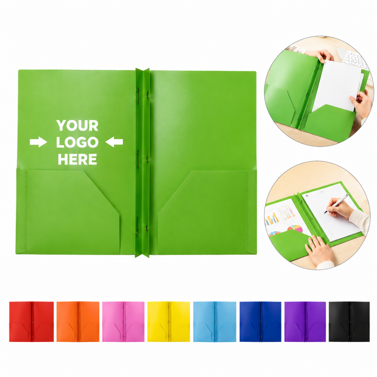 A4 Document Folder with 2 Pockets