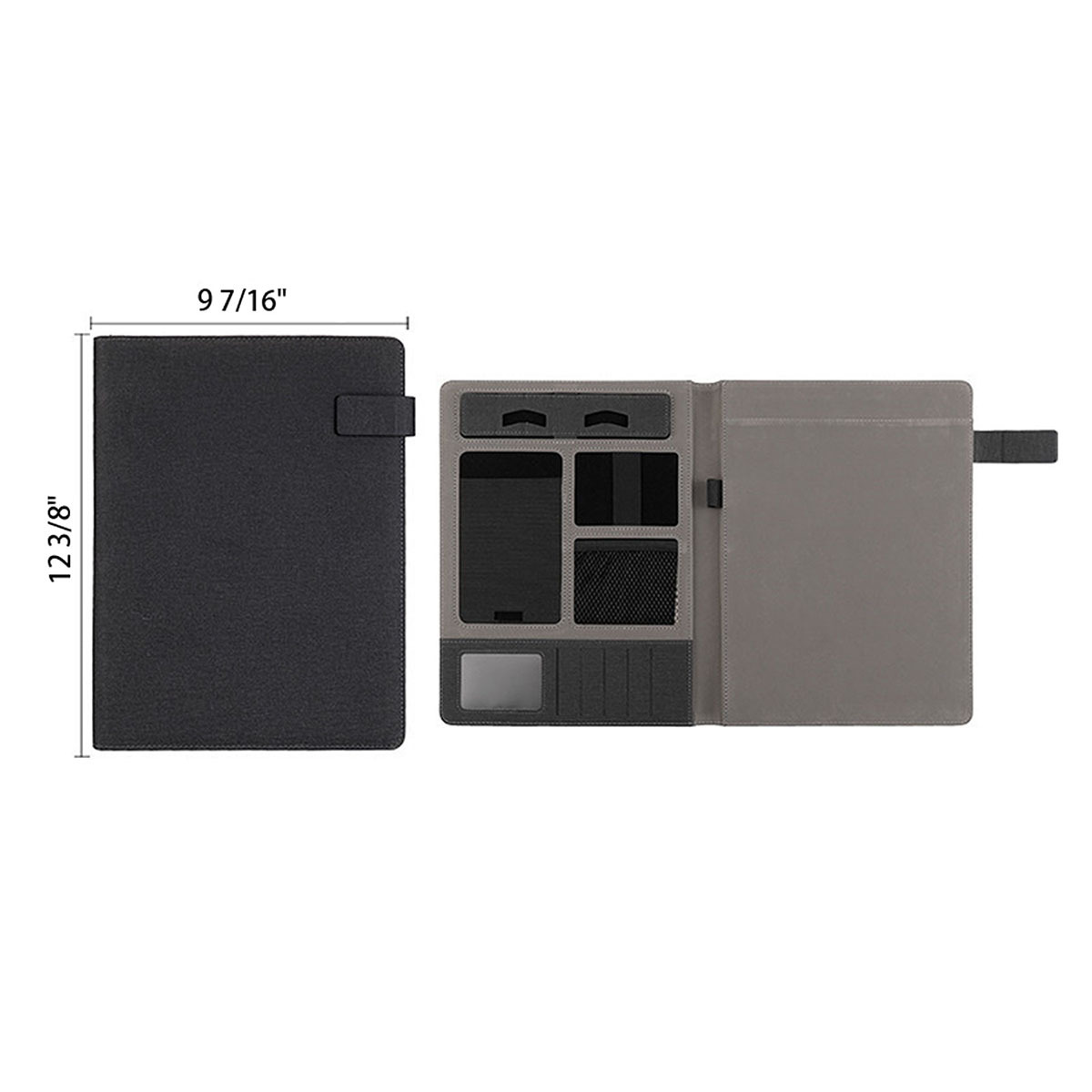 A4 Multifunctional Padfolio Handle Writing Pad Folder