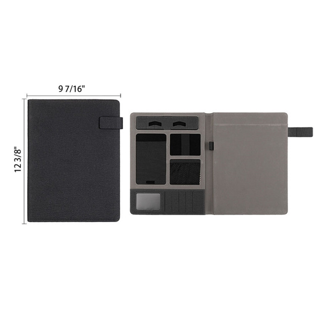 A4 Multifunctional Padfolio Handle Writing Pad Folder