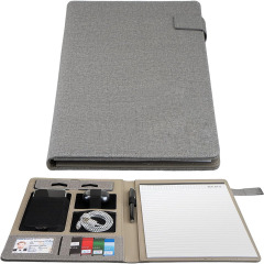 A4 Multifunctional Padfolio Handle Writing Pad Folder