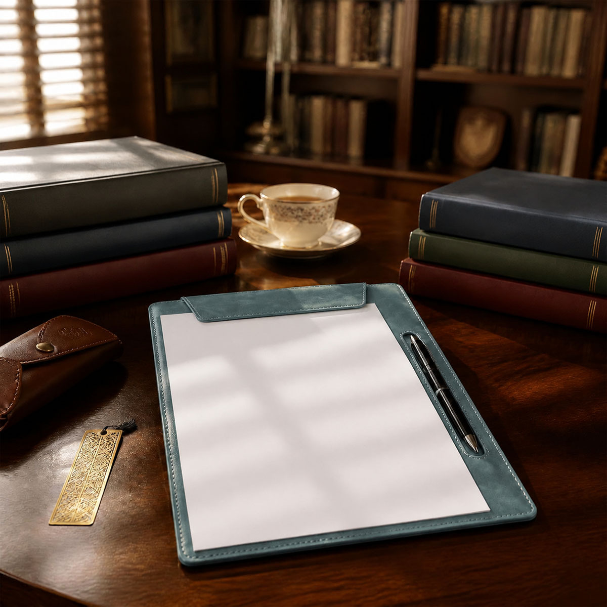 A4 PU Portfolio Folder With Magnetic Clip