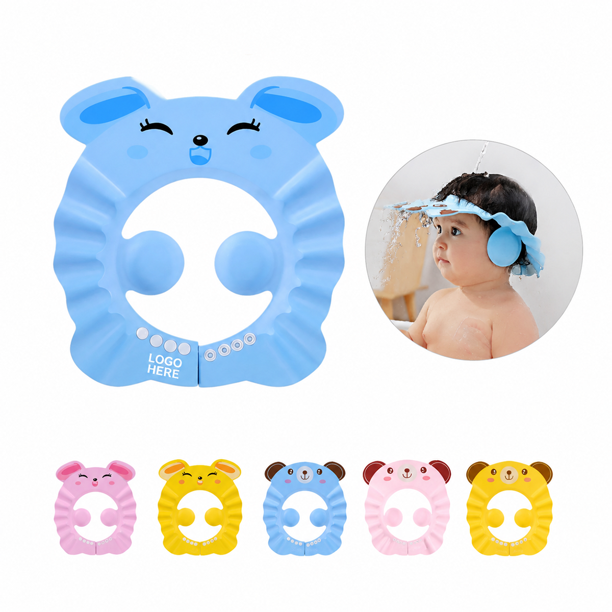 Adjustable Baby Bath Shower Cap