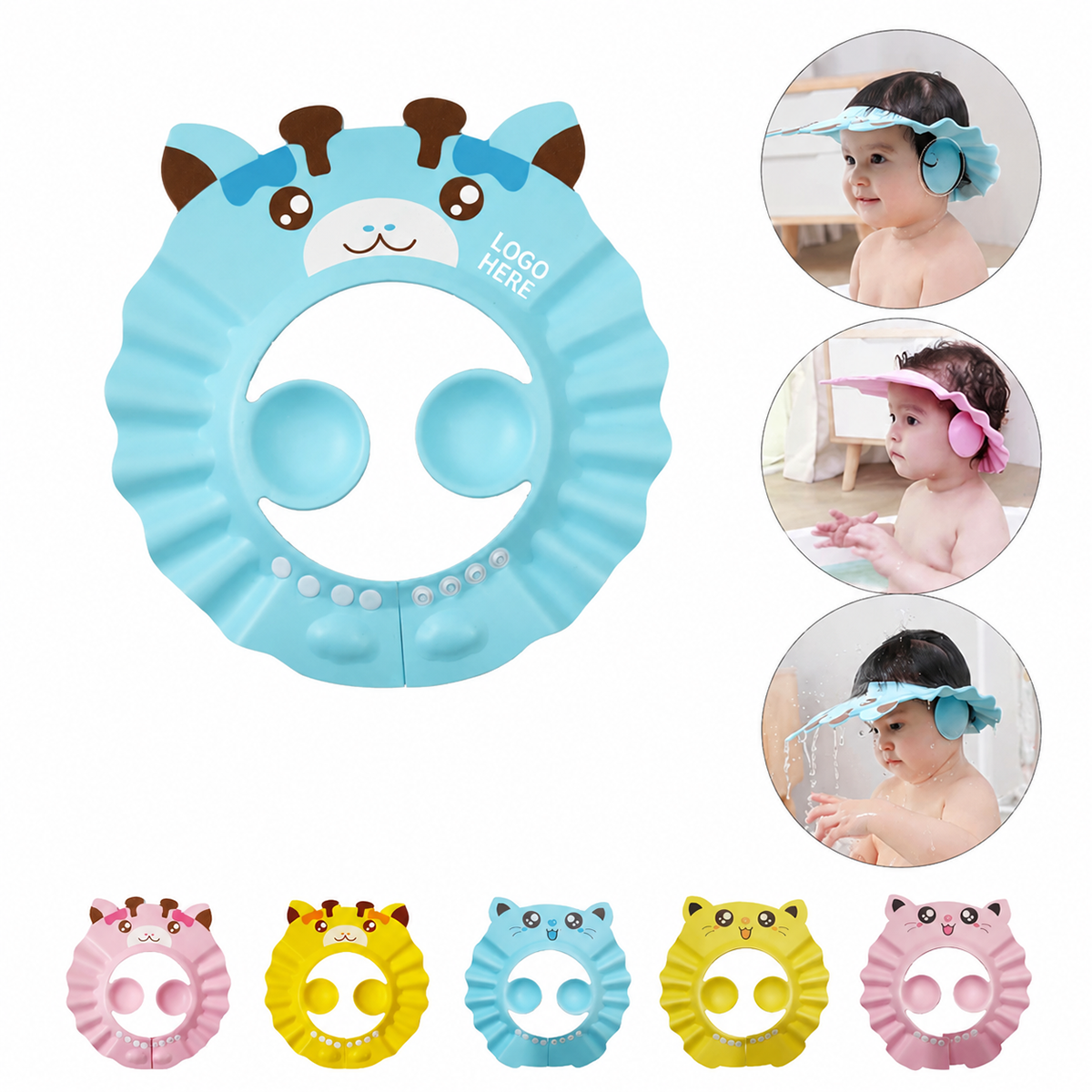 Adjustable Baby Bath Shower Cap