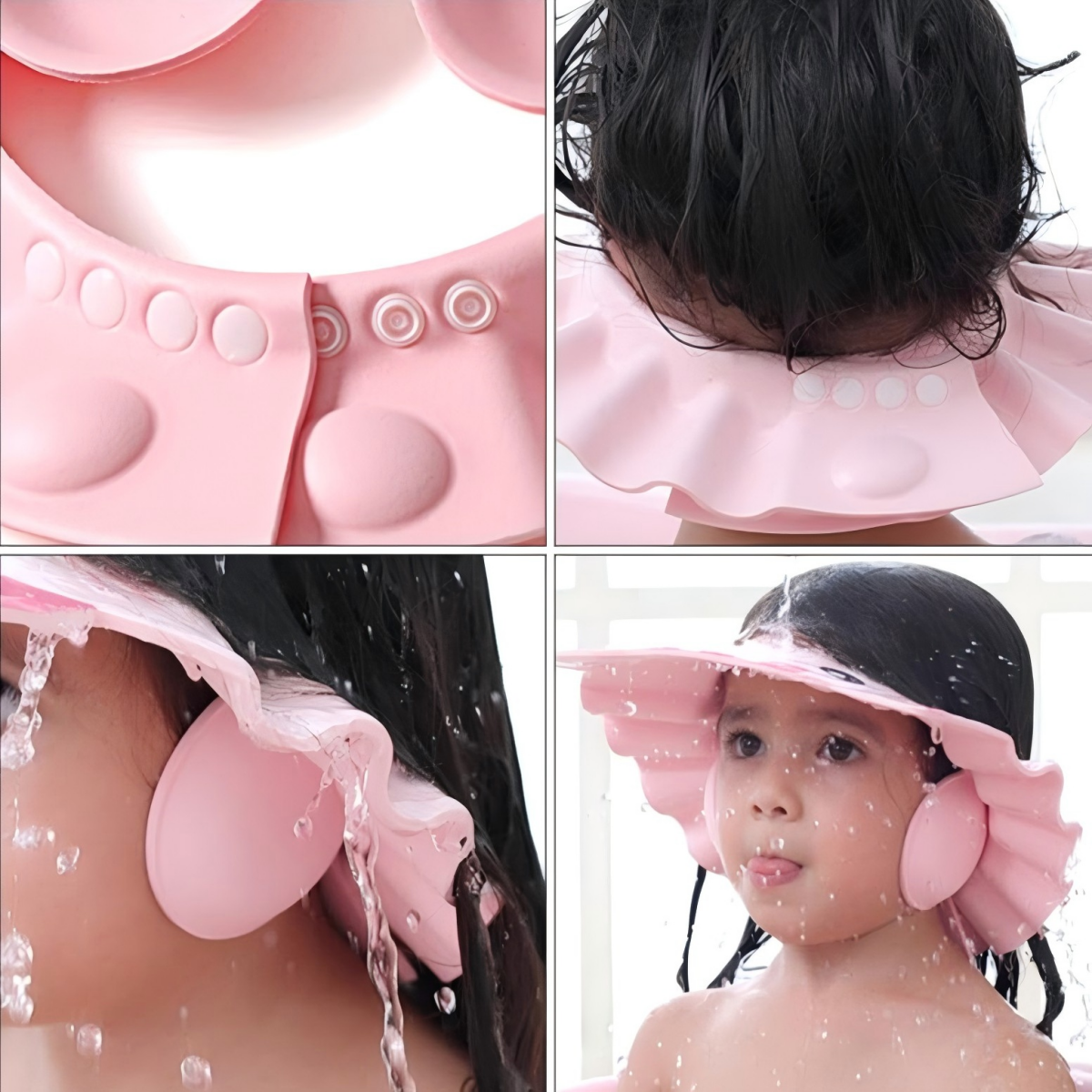 Adjustable Baby Bath Shower Cap