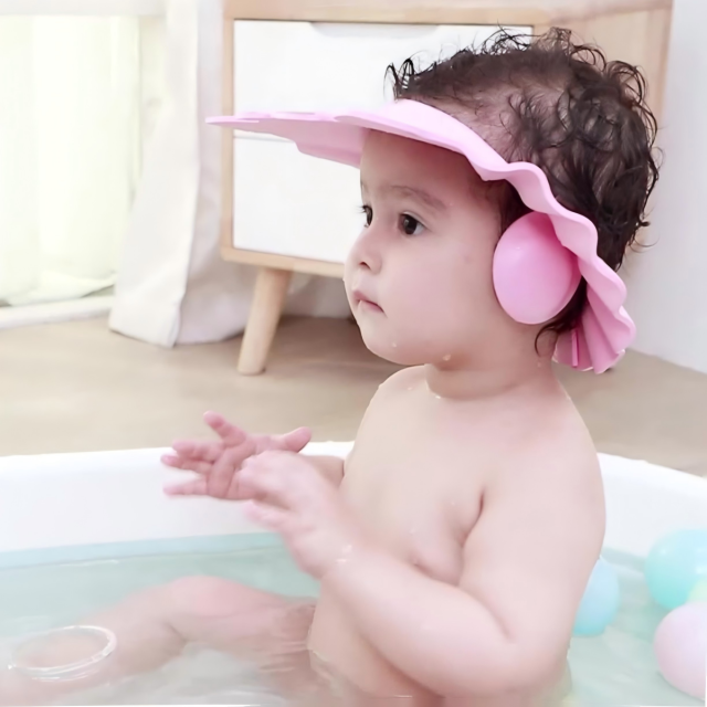 Adjustable Baby Bath Shower Cap