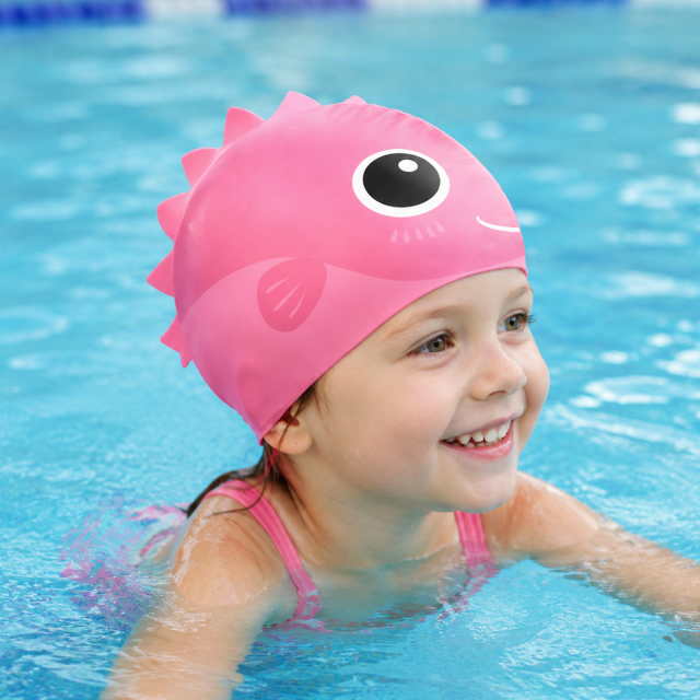Children Cartoon Swimming Cap