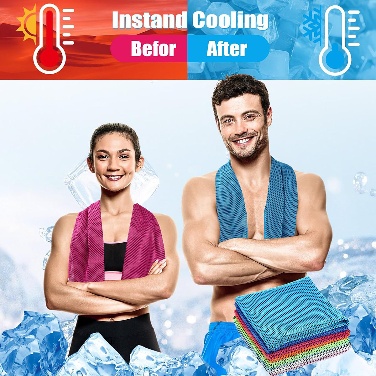 Cooling Towel with EVA Case