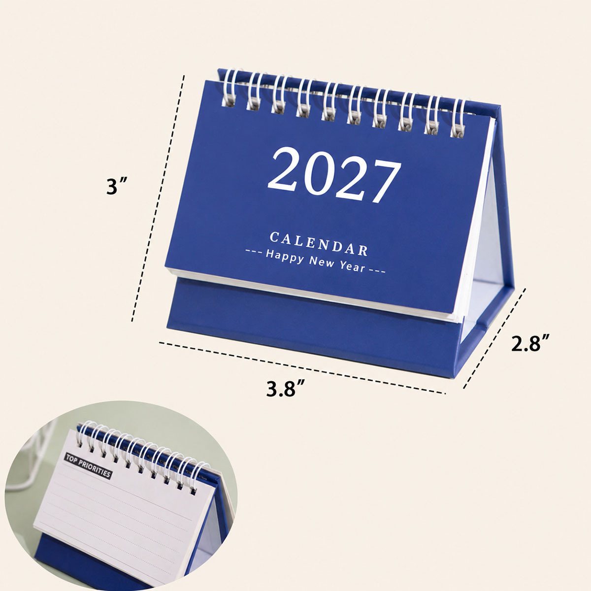 Custom Mini Desk Calendar