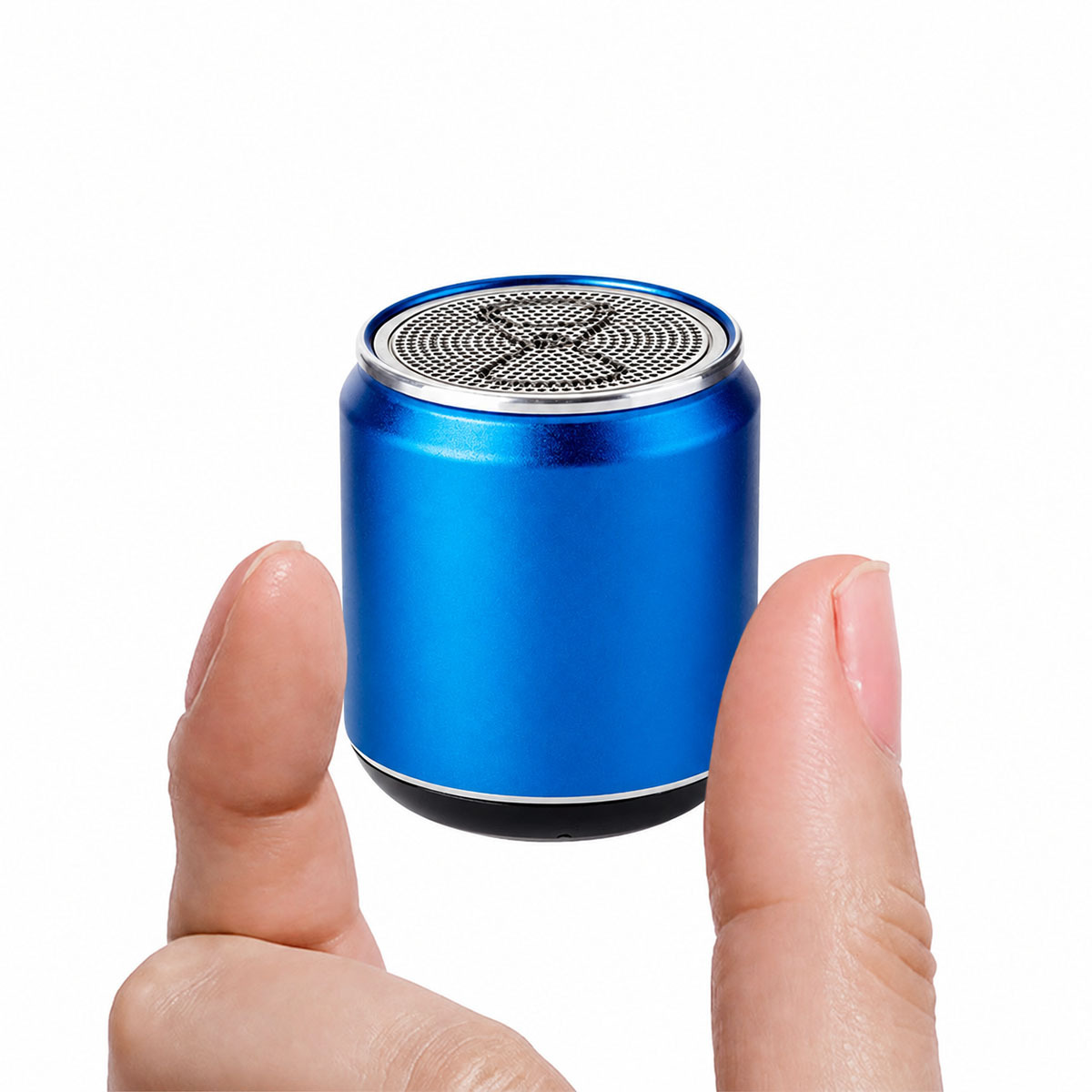 Custom Mini Metal Can Bluetooth Speaker with Lanyard