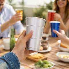 Disposable Aluminum Drinking Party Cups