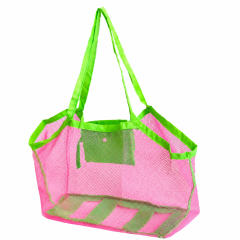 Foldable Mesh Beach Sand Toy Storage Pouch Bag