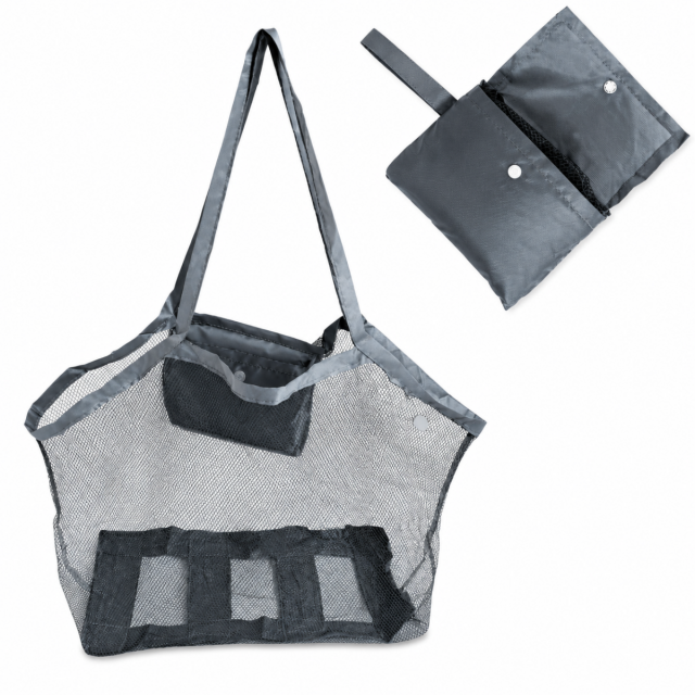 Foldable Mesh Beach Sand Toy Storage Pouch Bag