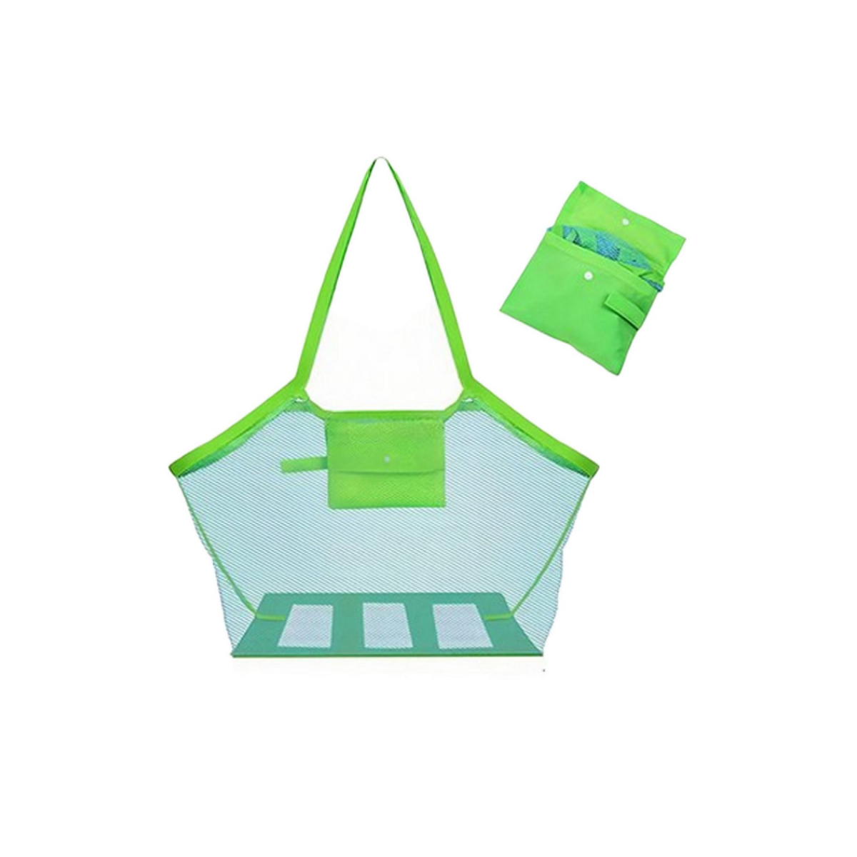 Foldable Mesh Beach Sand Toy Storage Pouch Bag