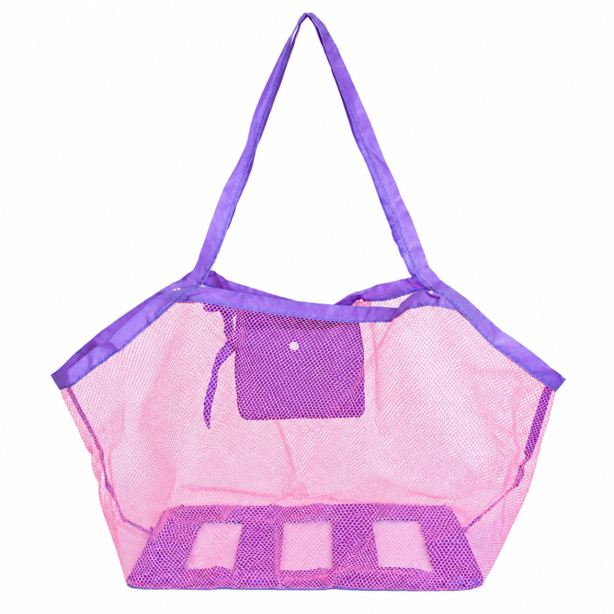 Foldable Mesh Beach Sand Toy Storage Pouch Bag