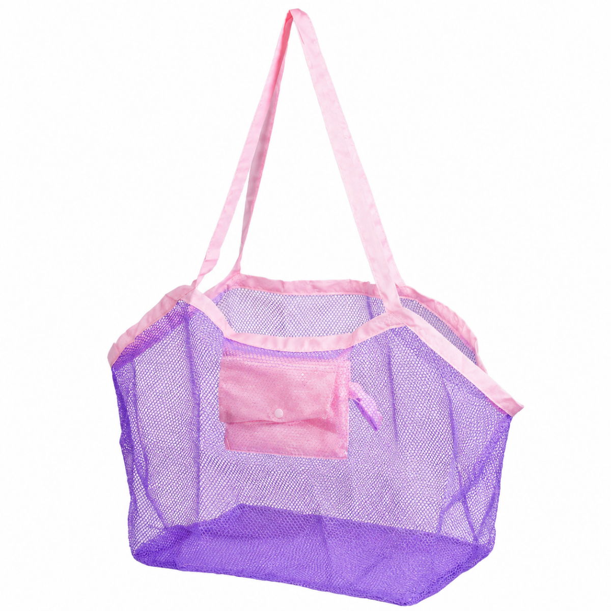 Foldable Mesh Beach Sand Toy Storage Pouch Bag