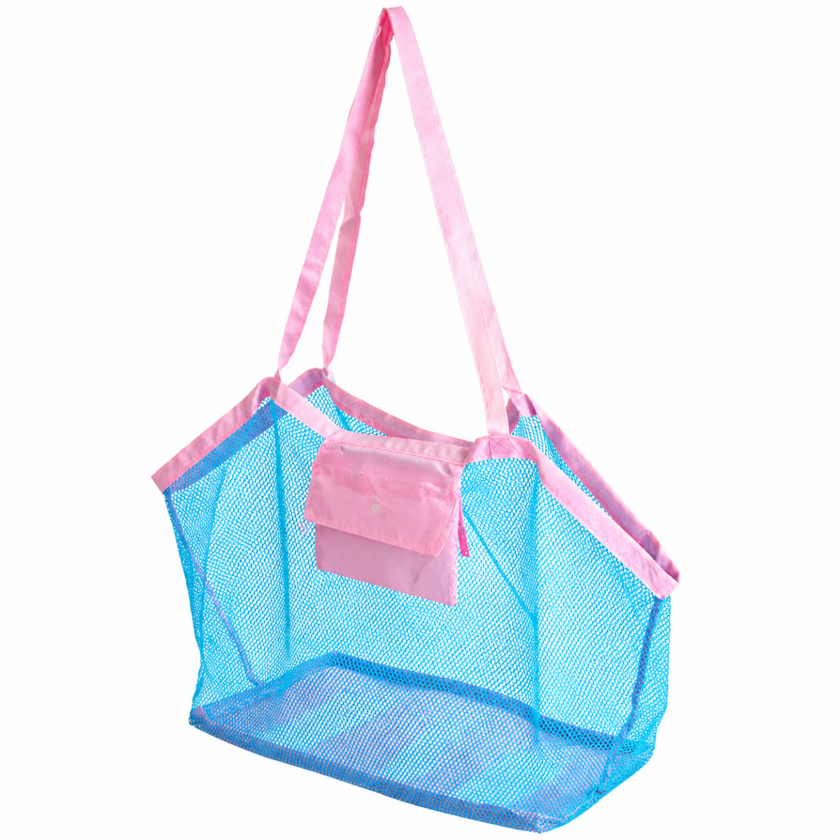Foldable Mesh Beach Sand Toy Storage Pouch Bag