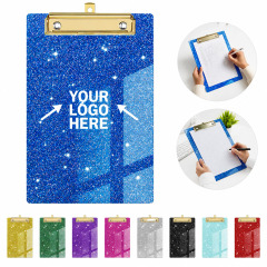 Glitter Clipboard with Metal Clip